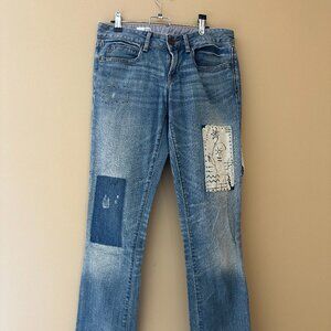 Gap 1969 Distressed Patchwork Jeans - Size 27 (US 4)